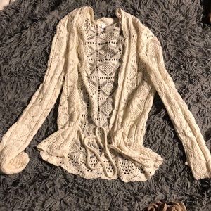 White Lace Cardigan